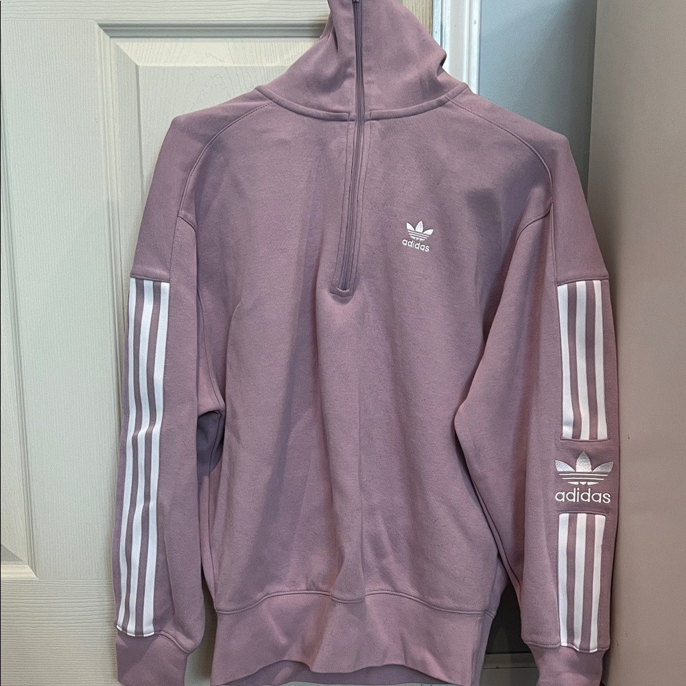 Adidas Mauve Half-Zip Sweatshirt